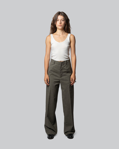 Pantalone Giobatta Verde Greige - Giobatta Green Greige Pants