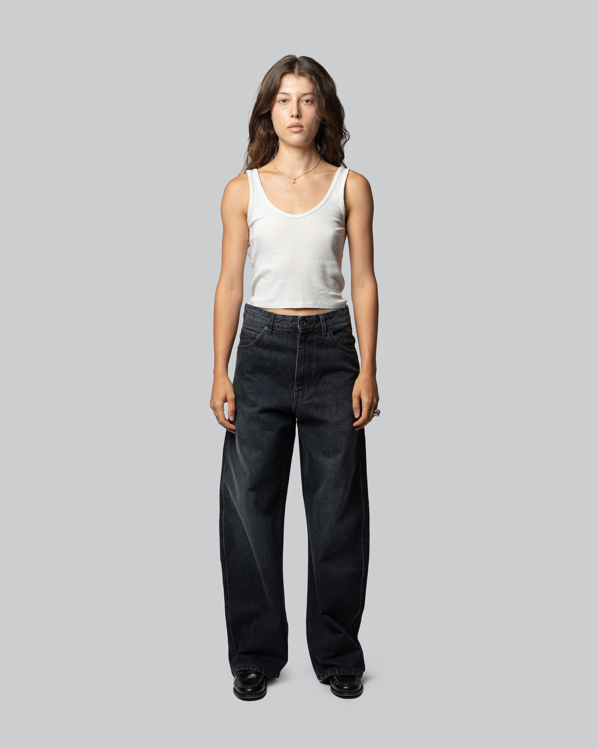 Pantalone Rinaldo Denim Grigio - Rinaldo Grey Denim Pants