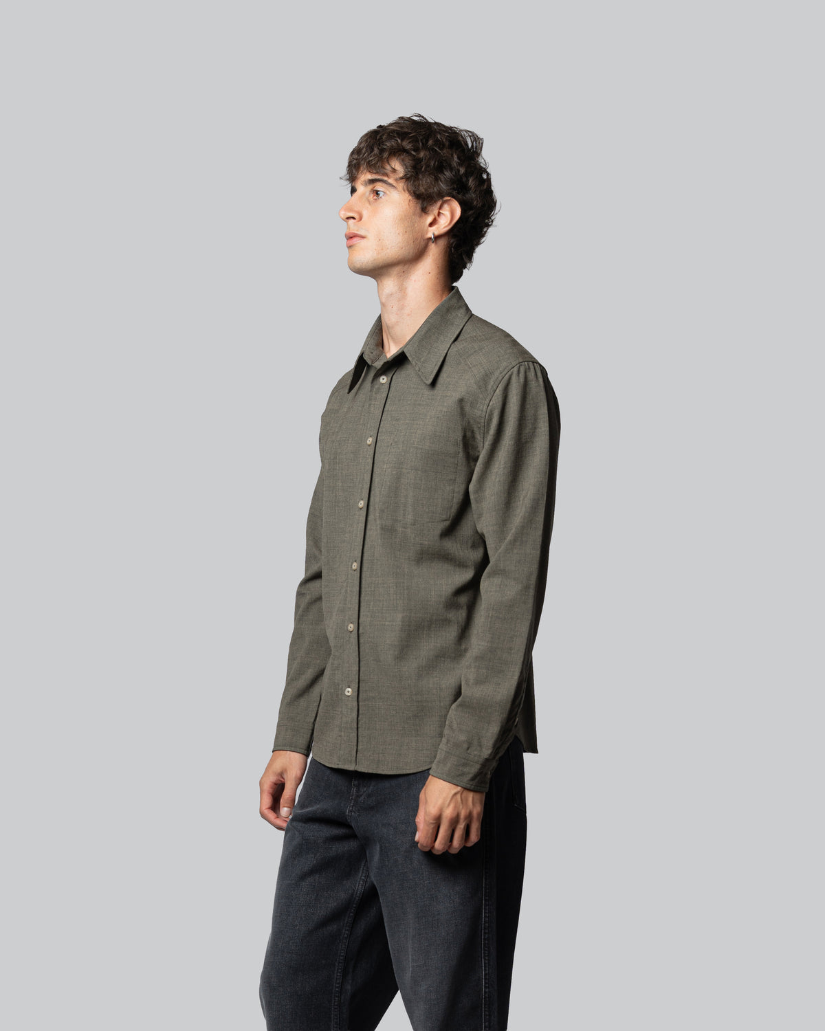 Camicia Evanisto Verde Greige - Evanisto Green Greige Shirt