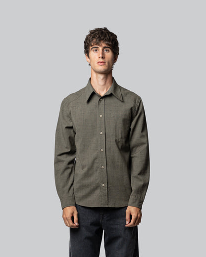 Camicia Evanisto Verde Greige - Evanisto Green Greige Shirt
