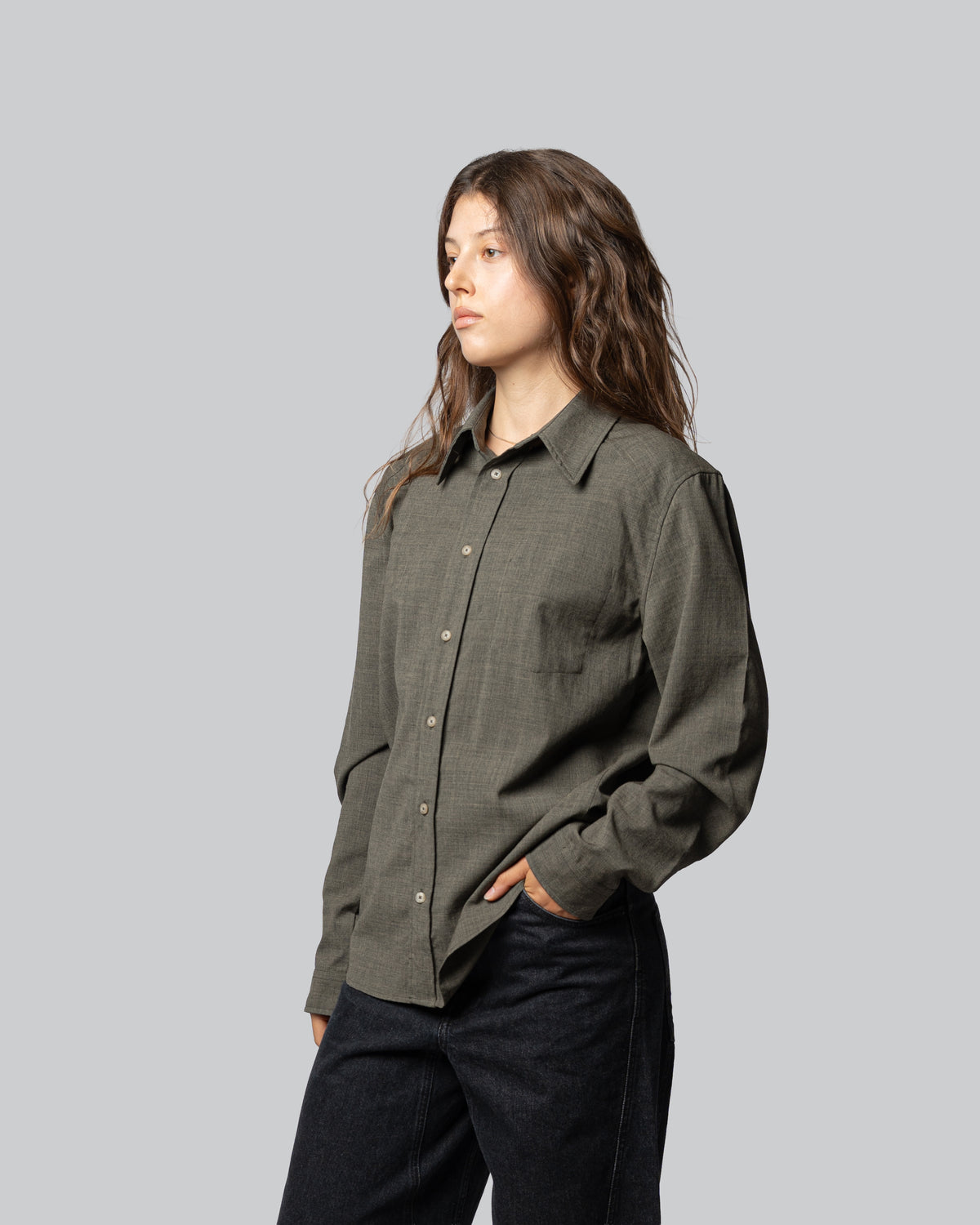 Camicia Evanisto Verde Greige - Evanisto Green Greige Shirt