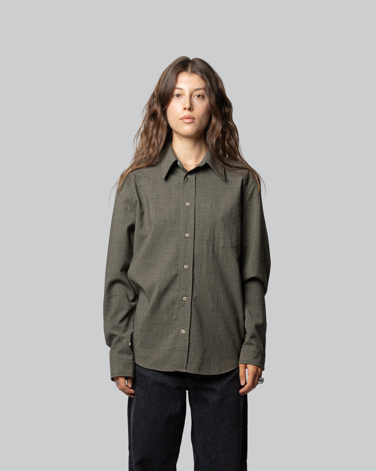 Camicia Evanisto Verde Greige - Evanisto Green Greige Shirt