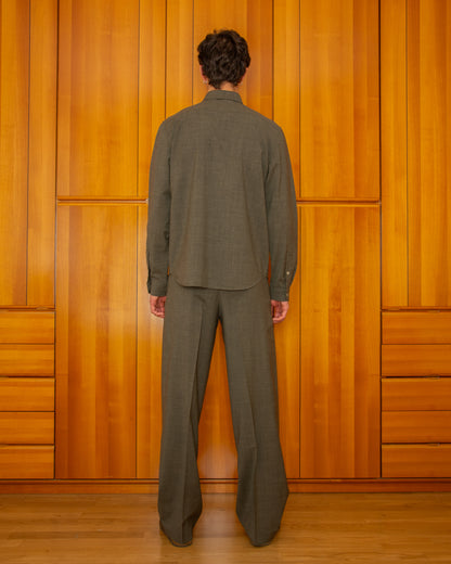 Camicia Evanisto Verde Greige - Evanisto Green Greige Shirt