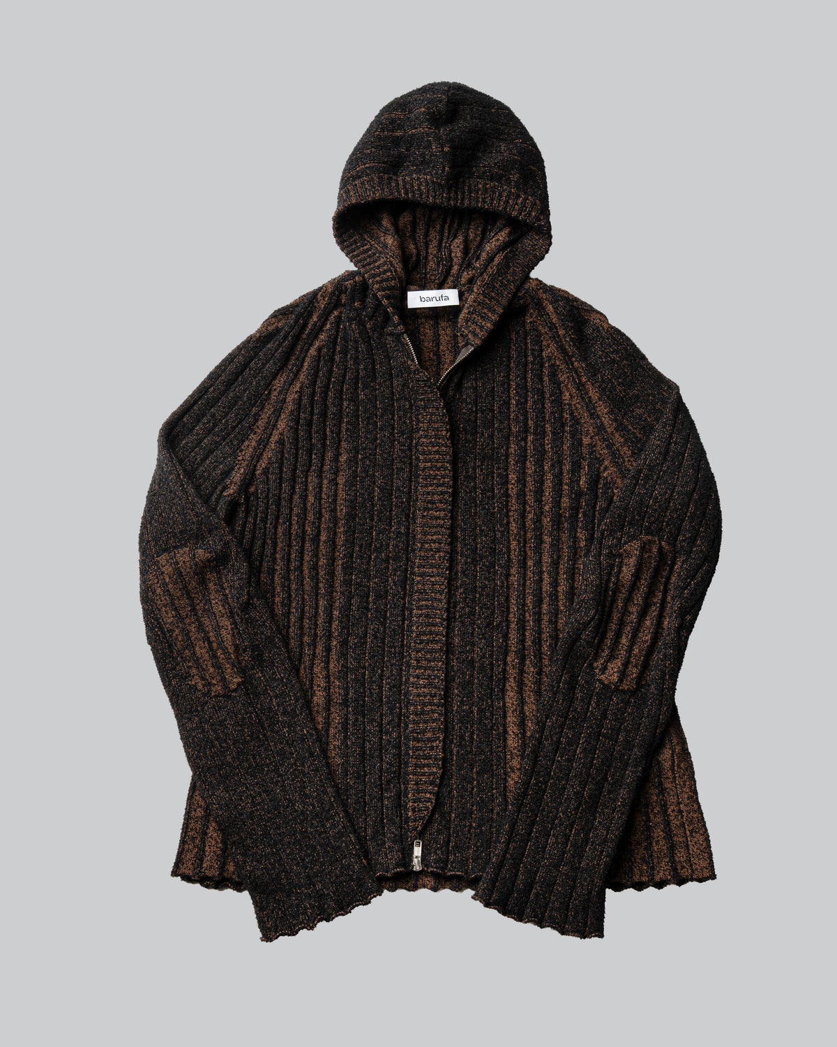 Maglione Annibale Marrone - Annibale Knitted Brown Zip Up Hoodie