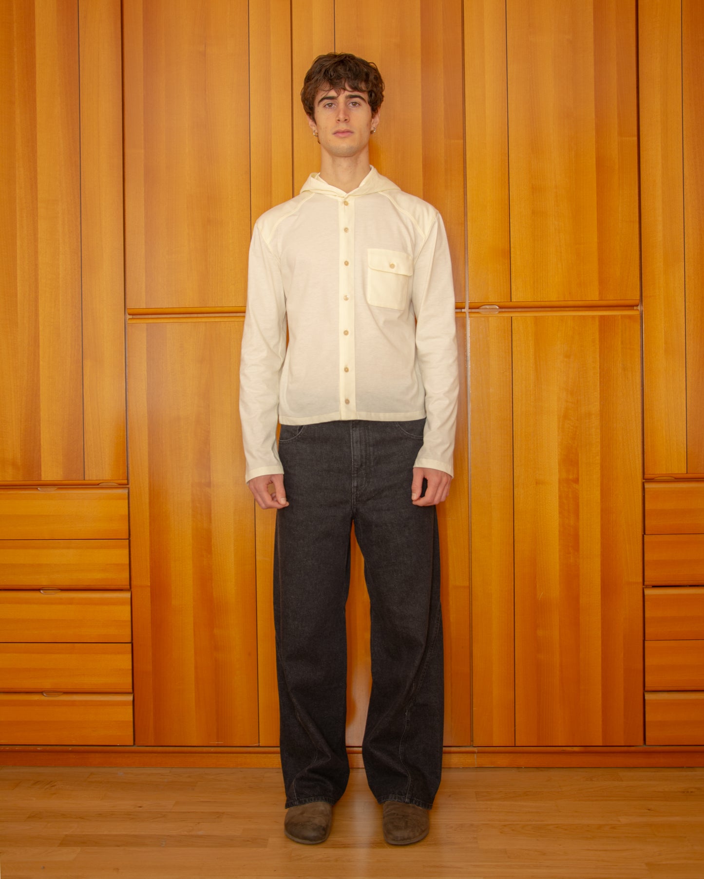 Felpa Leggera Tarcisio Crema - Tarcisio Cream Lightweight Hoodie