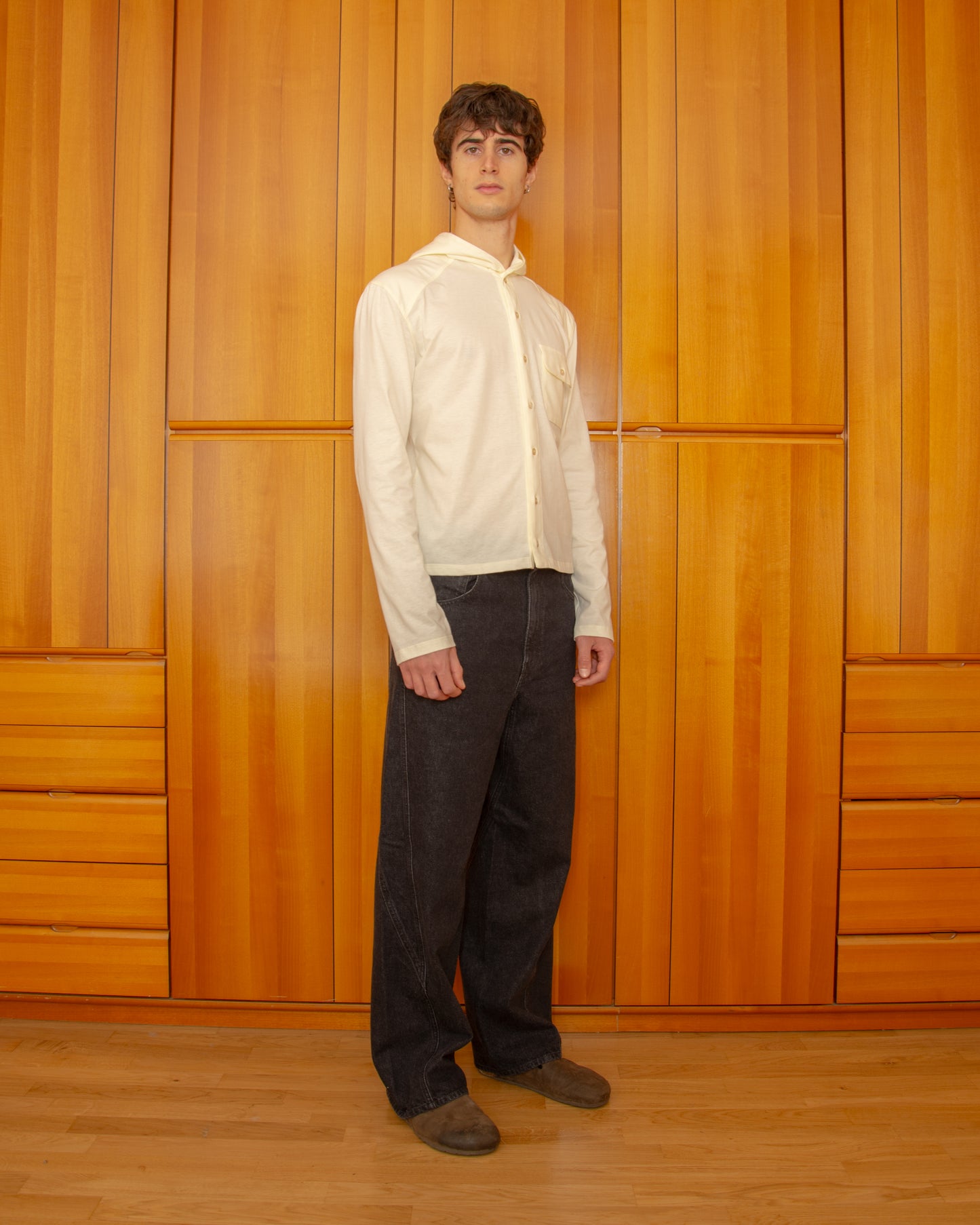 Felpa Leggera Tarcisio Crema - Tarcisio Cream Lightweight Hoodie