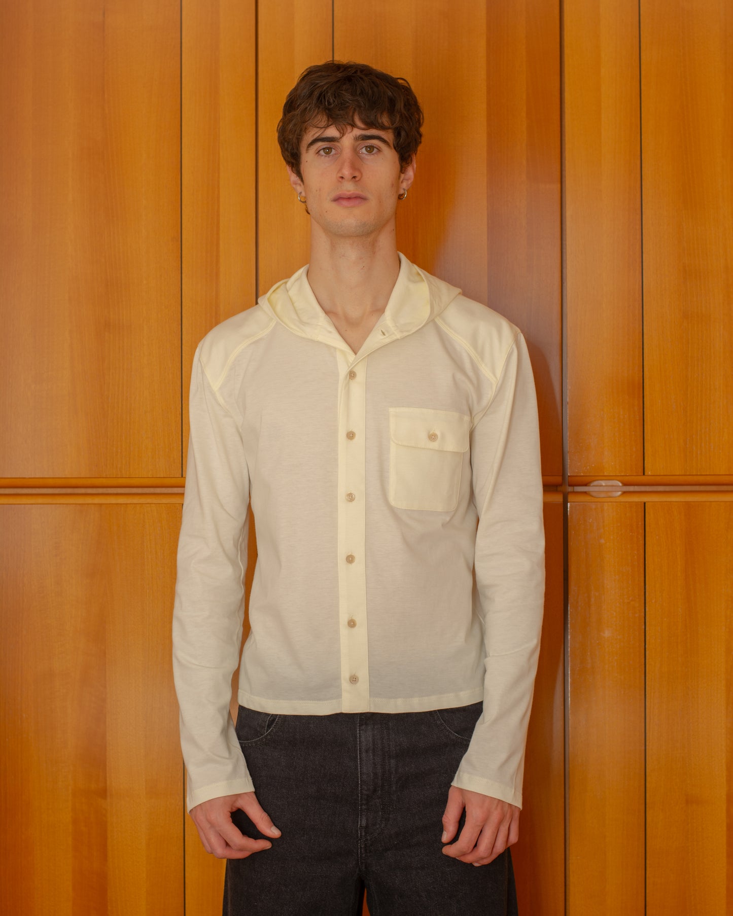 Felpa Leggera Tarcisio Crema - Tarcisio Cream Lightweight Hoodie