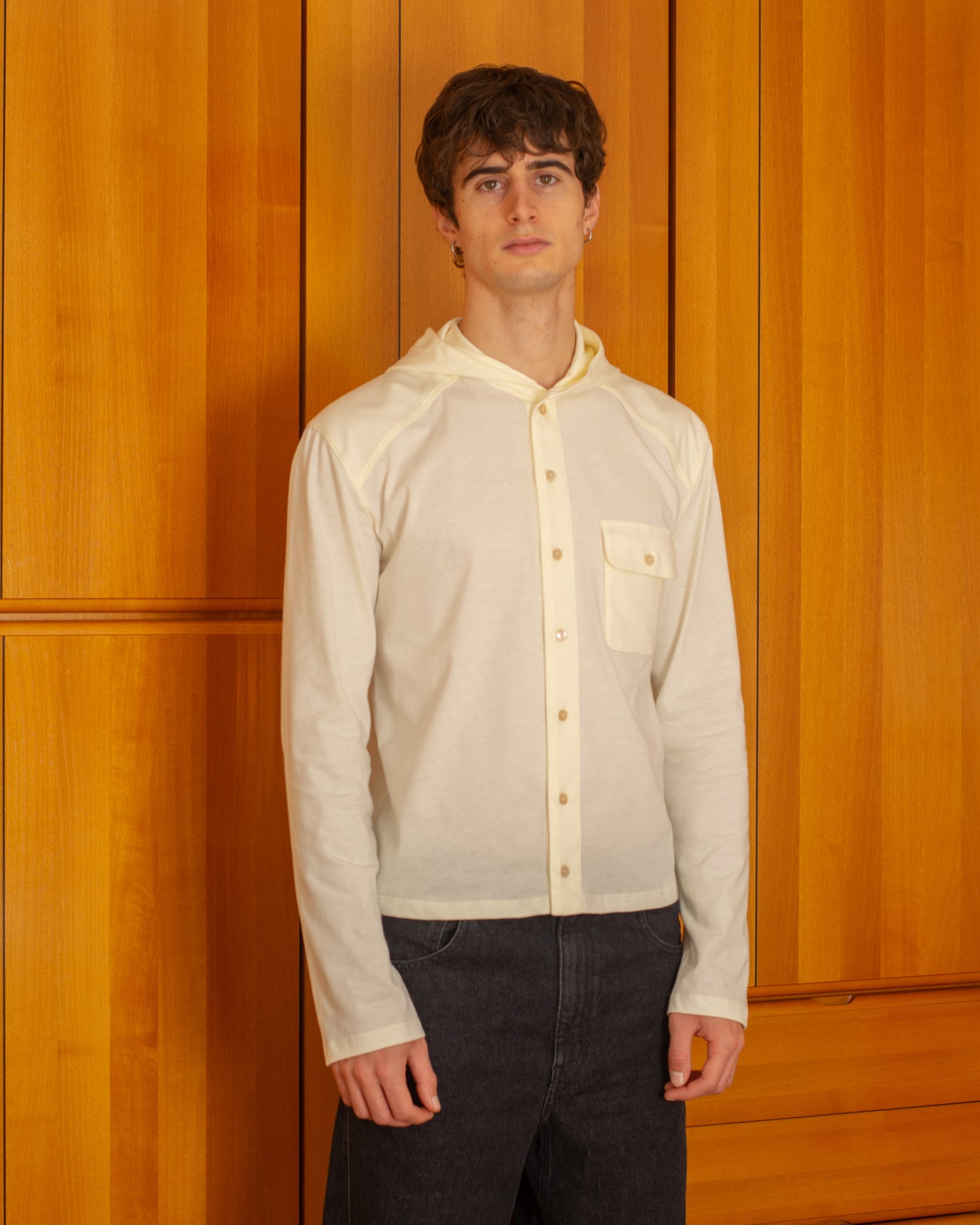 Felpa Leggera Tarcisio Crema - Tarcisio Cream Lightweight Hoodie