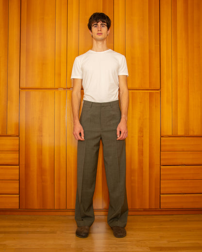 Pantalone Giobatta Verde Greige - Giobatta Green Greige Pants