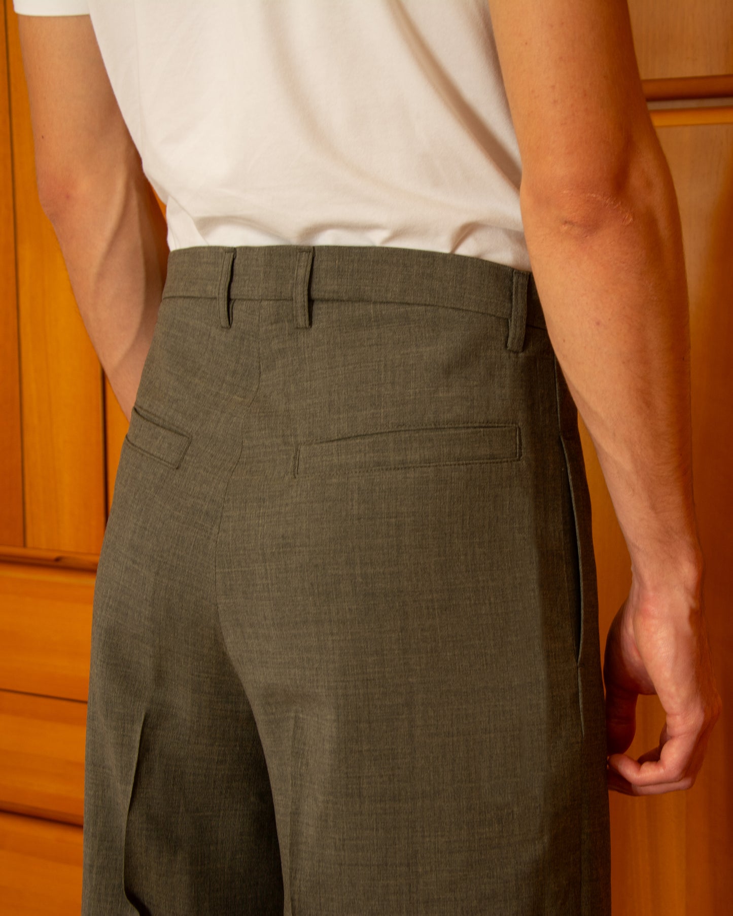 Pantalone Giobatta Verde Greige - Giobatta Green Greige Pants