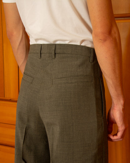 Pantalone Giobatta Verde Greige - Giobatta Green Greige Pants