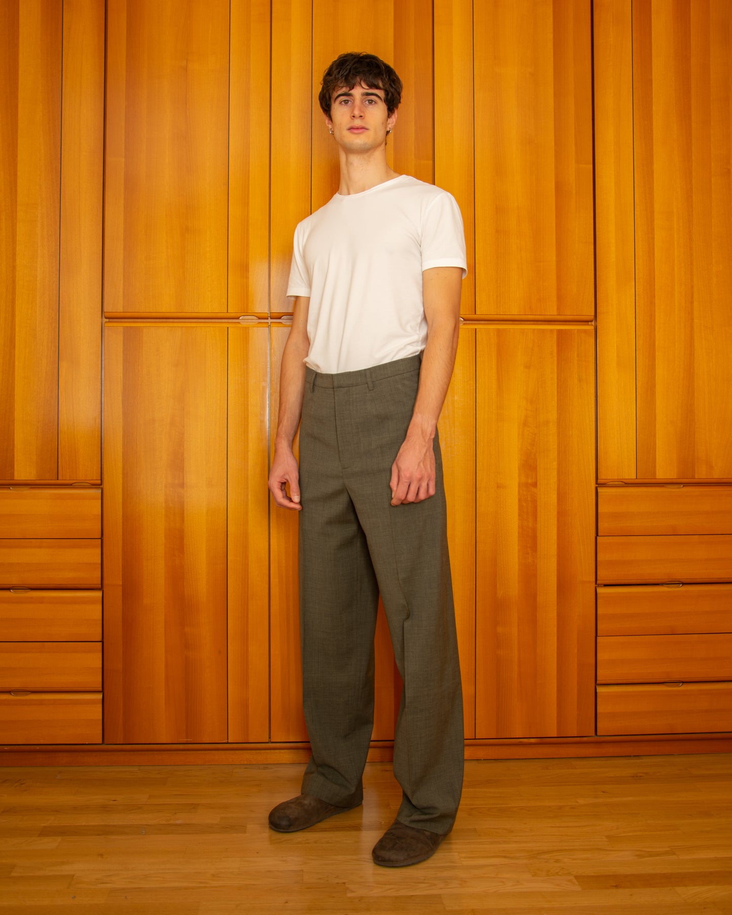 Pantalone Giobatta Verde Greige - Giobatta Green Greige Pants