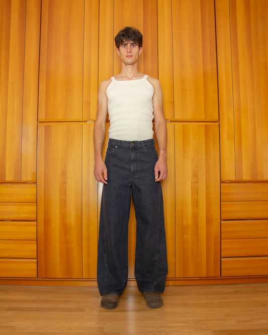 Pantalone Martino Denim Grigio - Martino Grey Denim Pants