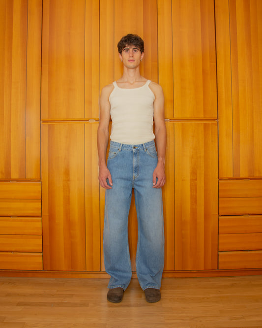 Pantalone Rinaldo Denim Blue - Rinaldo Blue Denim Pants