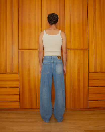 Pantalone Rinaldo Denim Blue - Rinaldo Blue Denim Pants