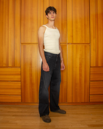 Pantalone Rinaldo Denim Grigio - Rinaldo Grey Denim Pants