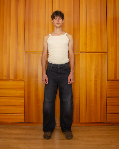 Pantalone Rinaldo Denim Grigio - Rinaldo Grey Denim Pants